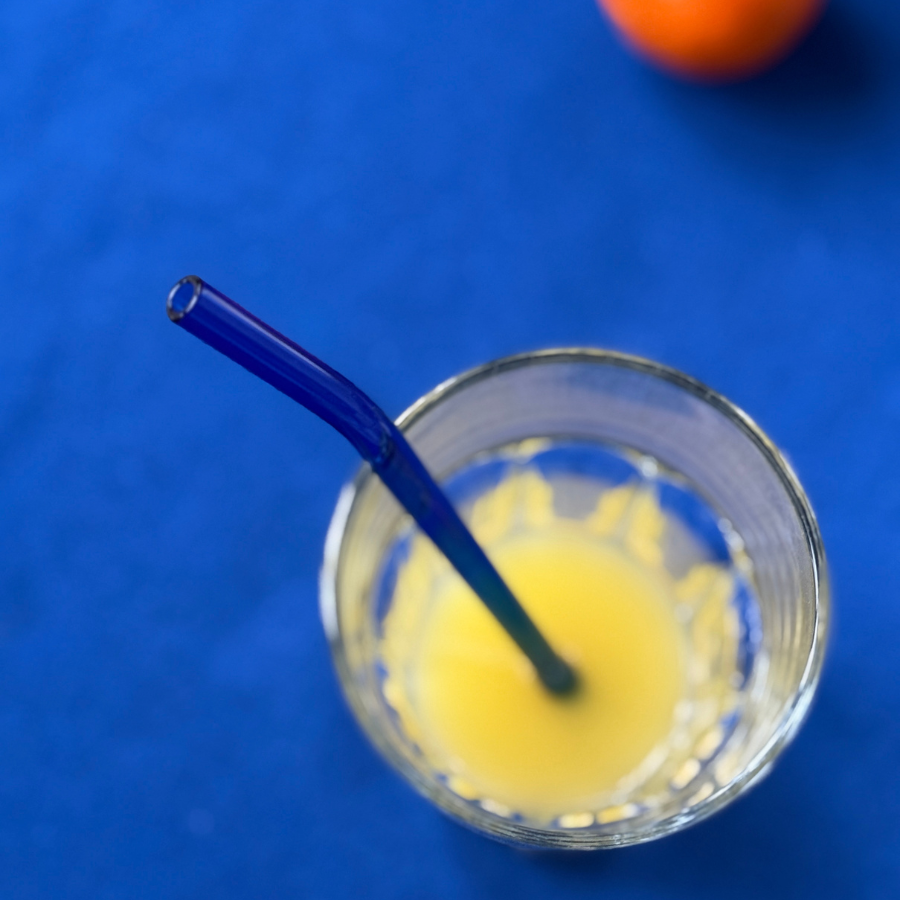 ELFI Glassugerør med Rensebørste (4stk) Blå