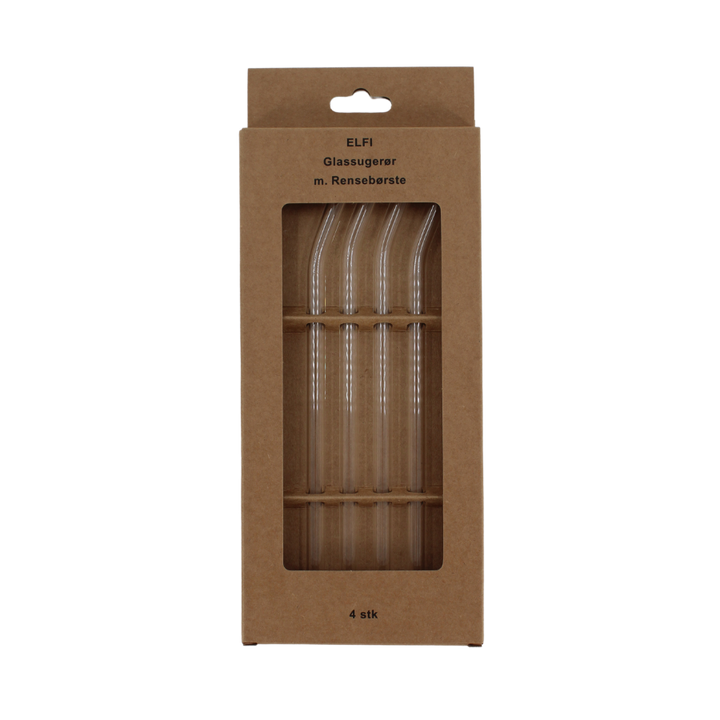 ElFI Glassugerør med Rensebørste (4stk) Klar