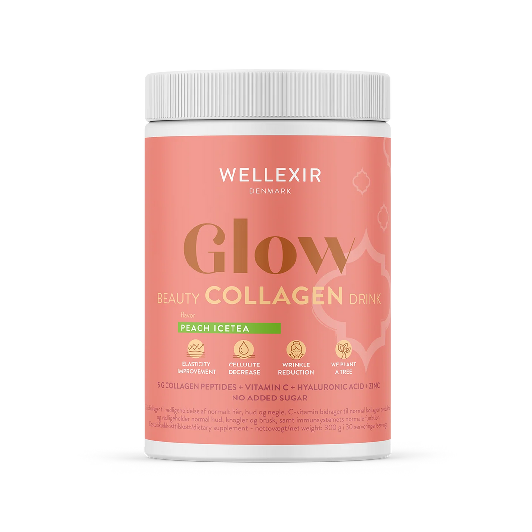 Wellexir Glow Beauty Drink - Peach Ice Tea 60 days 360 g.