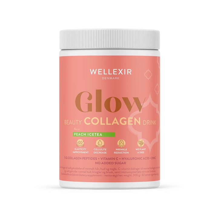 Wellexir Glow Beauty Drink - Peach Ice Tea 60 days 360 g.