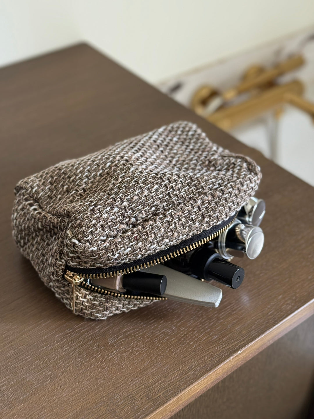 Toilettasker i Sort DITTE  ( 20x9x14 cm)