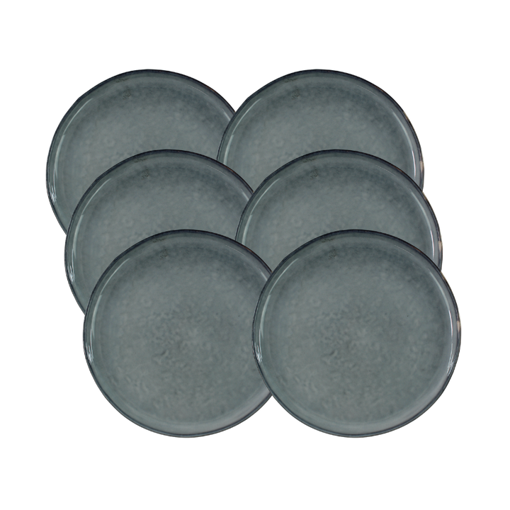 6 stk. Keramik Middagstallerkener MAGNUS i Blå (27cm)