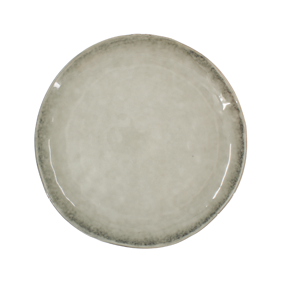 6 stk. Keramik Middagstallerkener i Grøn (Ø29cm)