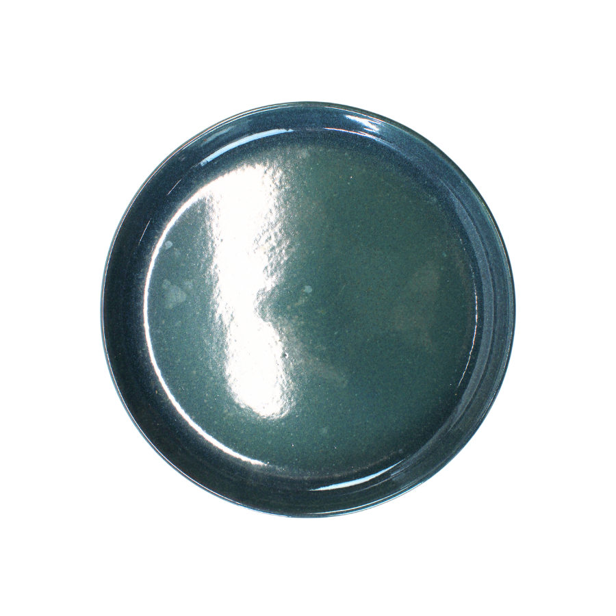 6 stk. Keramik Frokosttallerken ALEC i Mørkegrøn (Ø21x7cm)