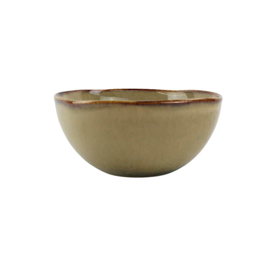 Skål 14,x6,4cm, gråbrun