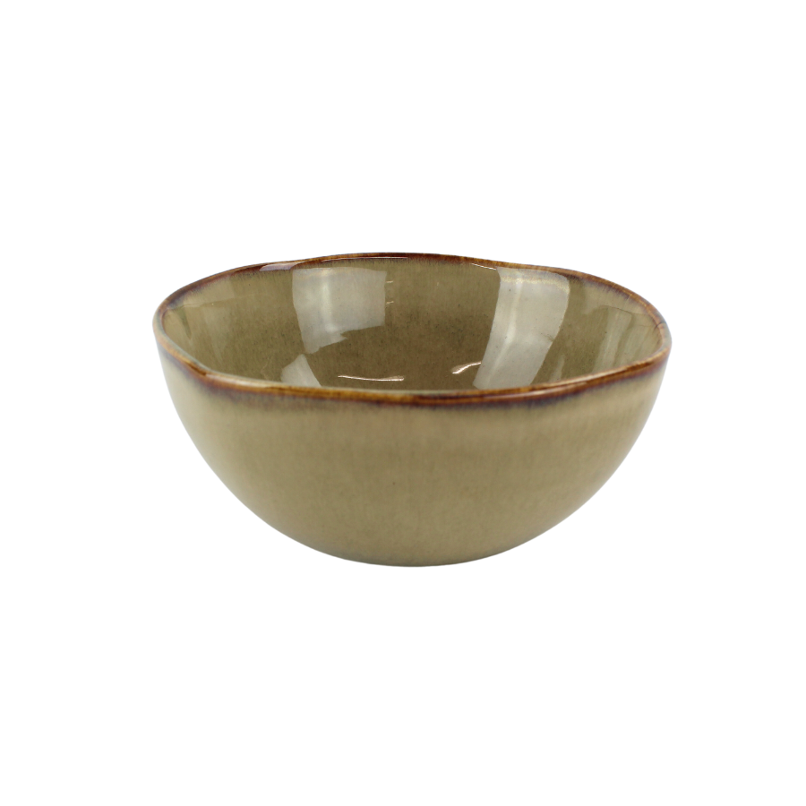 Skål 14,x6,4cm, gråbrun