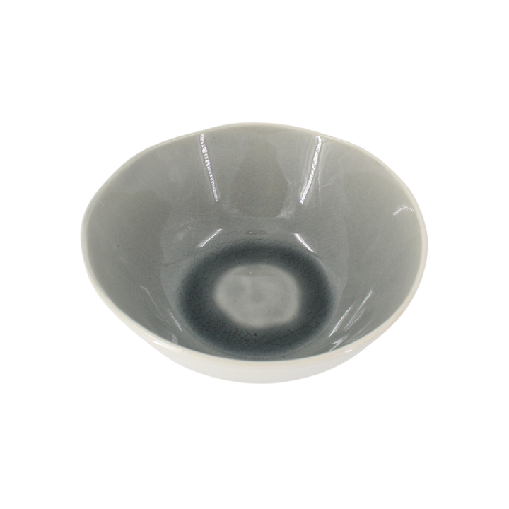 Skål. 17,5x6,5cm. Grå Reaktiv