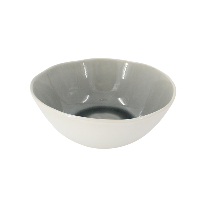 Skål. 17,5x6,5cm. Grå Reaktiv