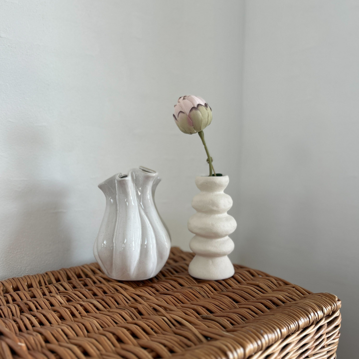 FABIEN Vase bubble (9,8x9,8x20cm) Natural sand