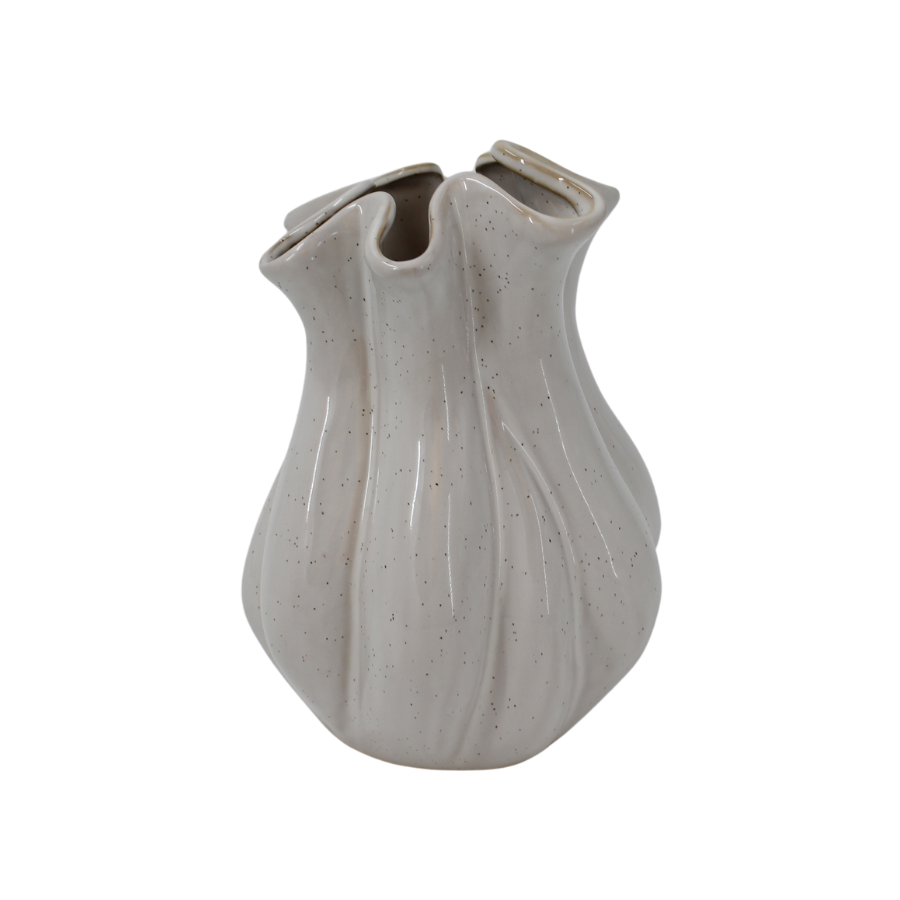 FABROA Buet Vase (15x15x21,2cm) Hvid