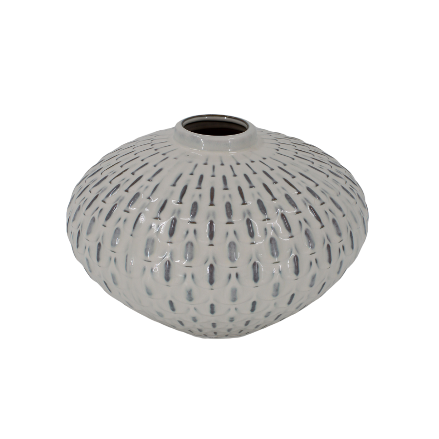 BENIN Vase (31x31x20,7cm) Beige Møntstre