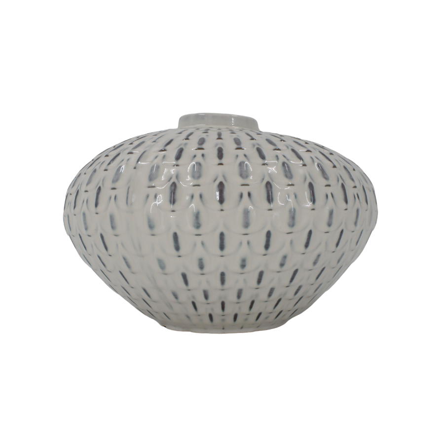 BENIN Vase (31x31x20,7cm) Beige Møntstre