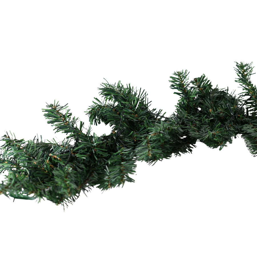 Kunstig Granguirlande m. LED