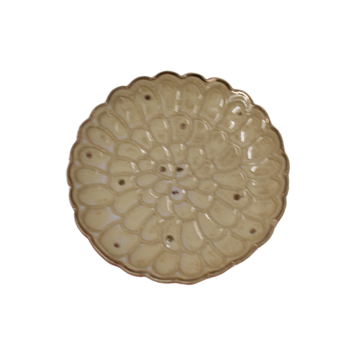 EDA Lille Porcelænsfad (10x10x1,7cm) Sand/Pink