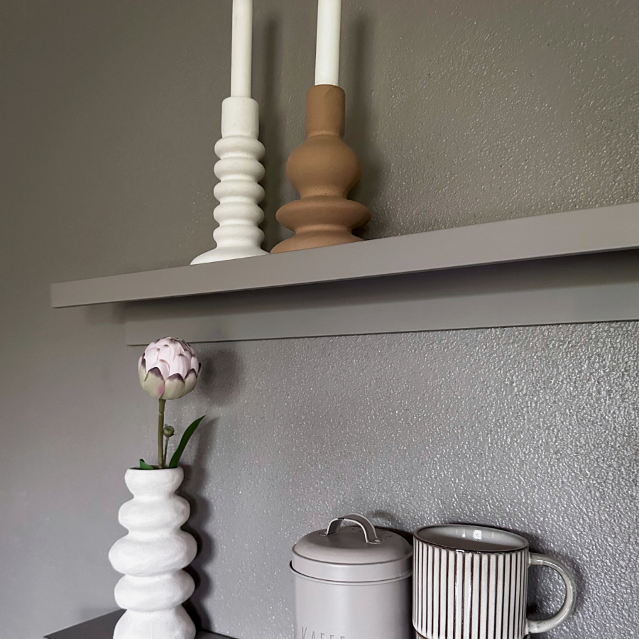 COSTI Lysestage (10,7x10,7x18,5cm) Hvid