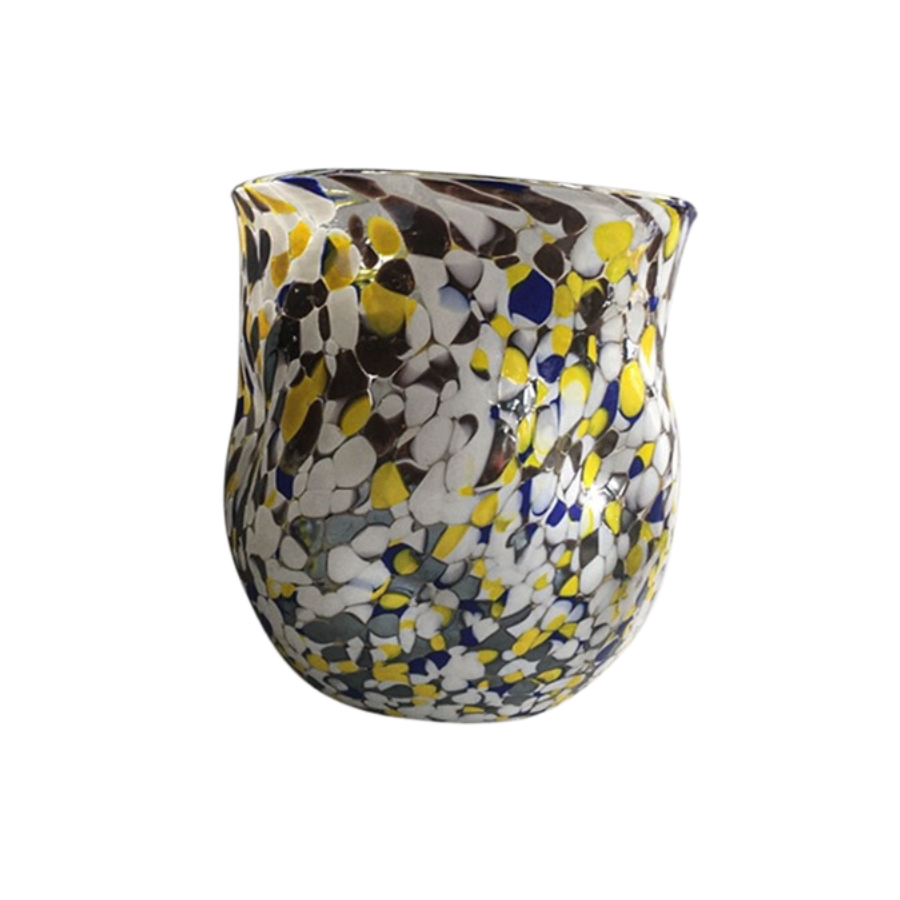 Maia Vase i Blå & Gul (Ø18cm)