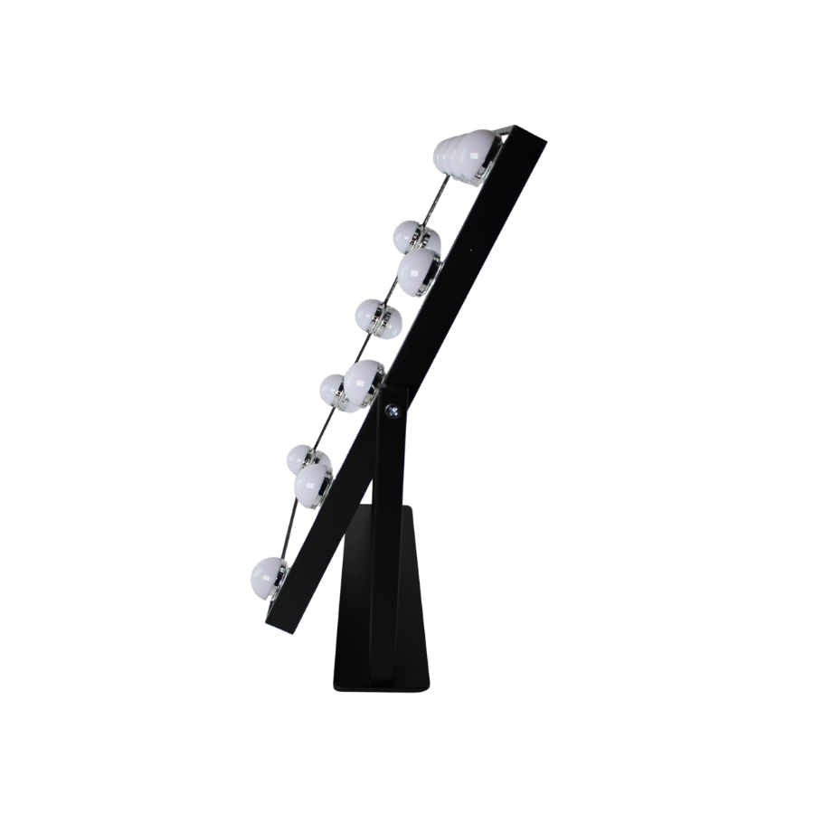 Make up spejl m. 12 pærer ERSELAN (35,5x45) Sort