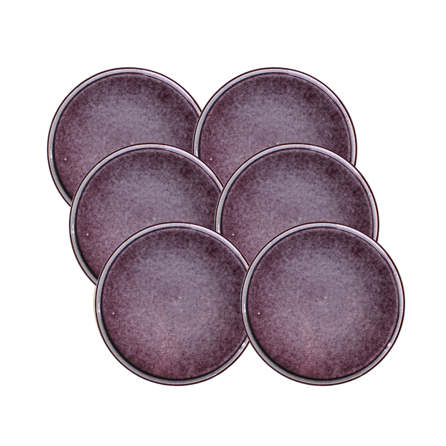 6 stk. Middagstallerken Bonnie Lilla (26,5cm)