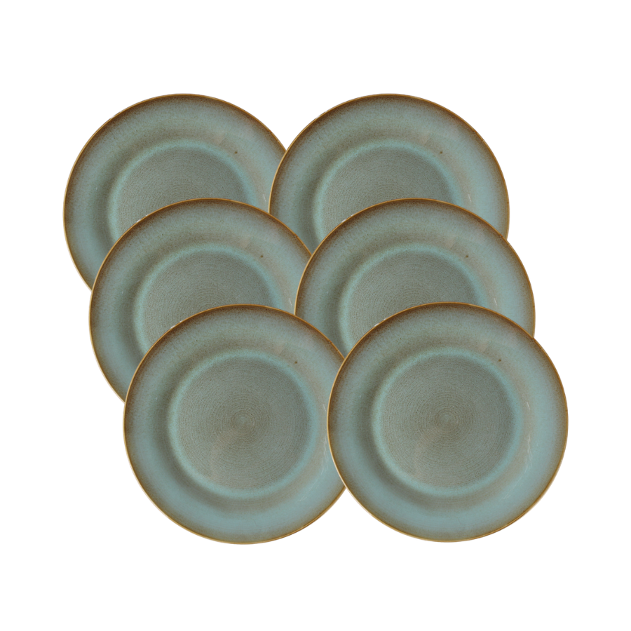 6 stk. Middagstallerken FRANK (26,5cm) Grøn