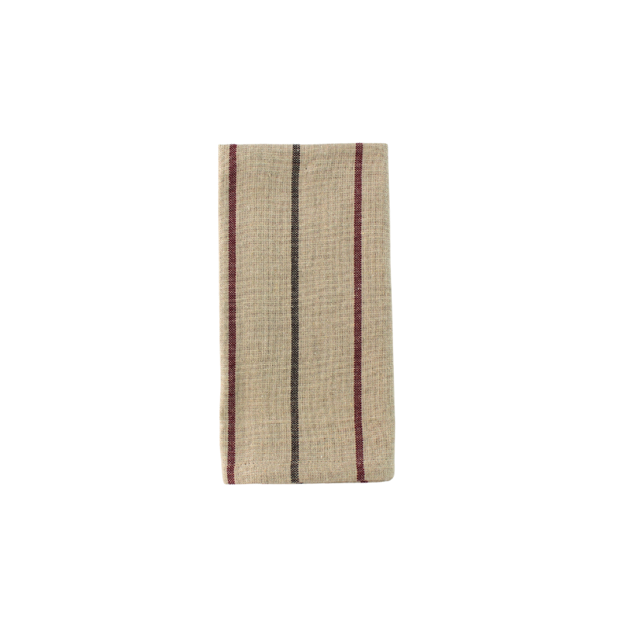 Mundserviet Beige m Stribe MEGAN (40x40cm)