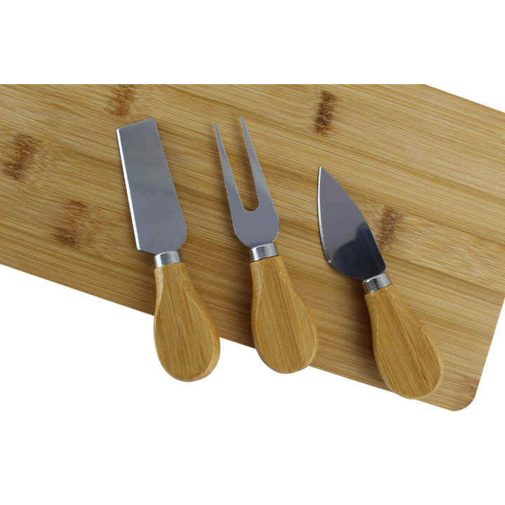 Osteskærebræt m. 3 Knive 42x15x2cm