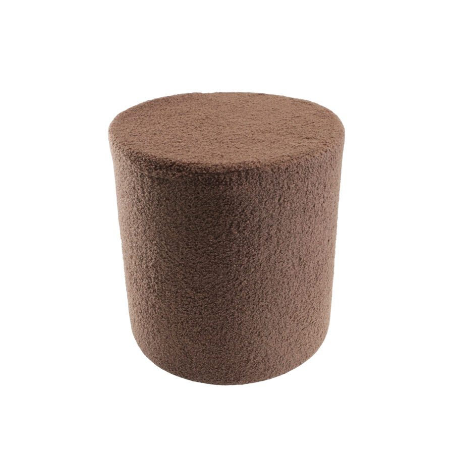 Puf. (Ø36xH:39cm) Brun