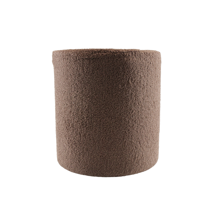 Puf. (Ø36xH:39cm) Brun