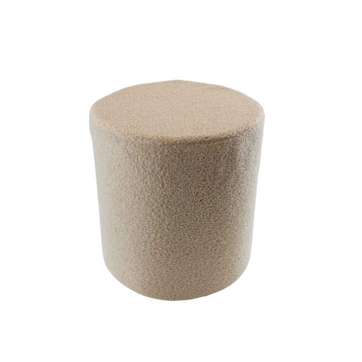 Puf. (Ø36xH:39cm). Cream