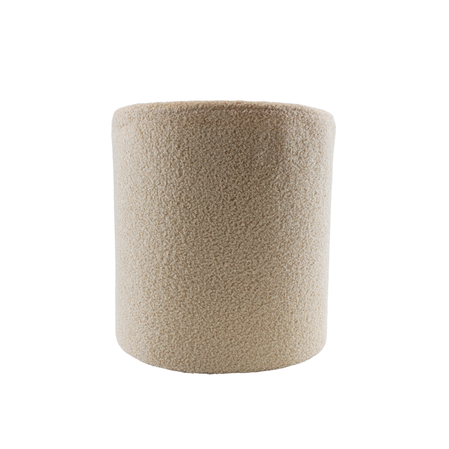 Puf. (Ø36xH:39cm). Cream