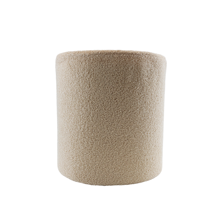 Puf. (Ø36xH:39cm). Cream