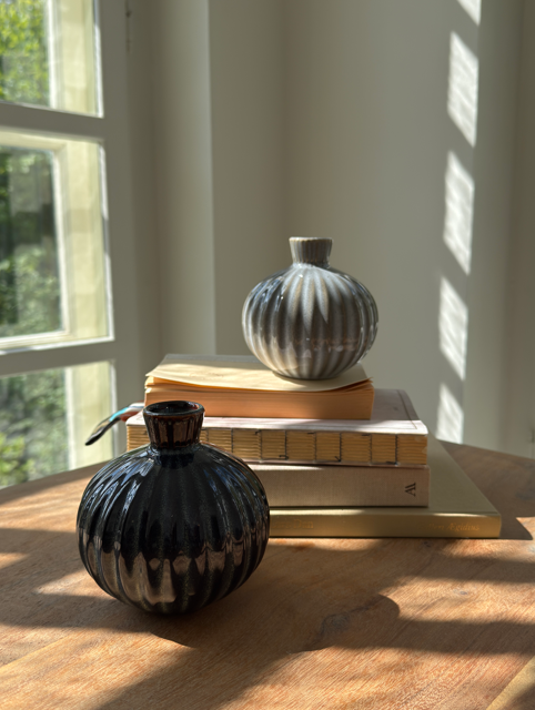 Vase EVALD  (11x11x11cm) Blå