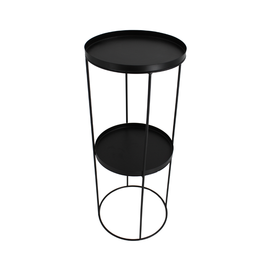 BAXTER Sidebord (24x24x60 cm). Matt Sort