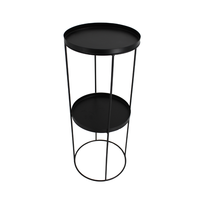 BAXTER Sidebord (24x24x60 cm). Matt Sort