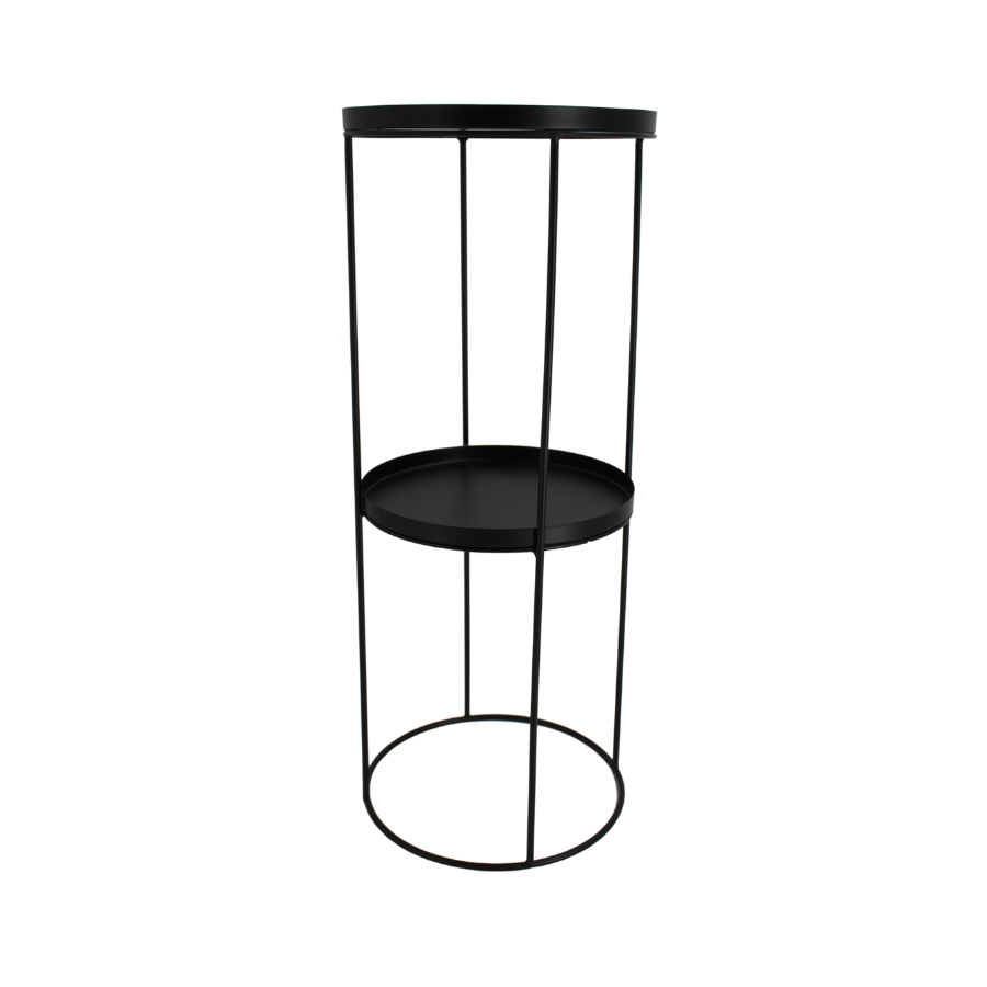 BAXTER Sidebord (24x24x60 cm). Matt Sort