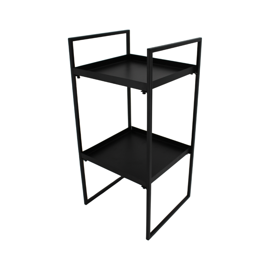 BAZTIAN Sidebord (27x25,5x55 cm). Mat Sort
