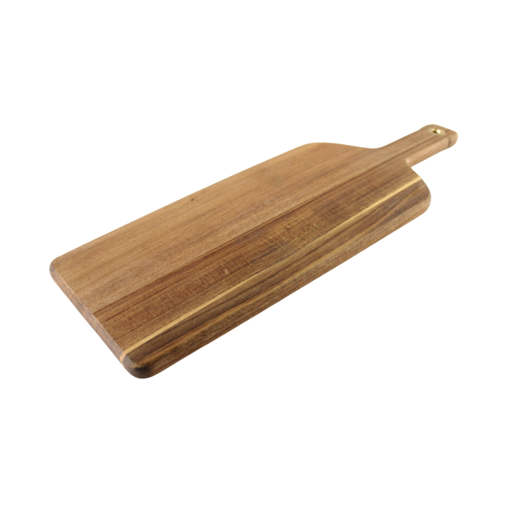 Skærebræt i Flaskeform m 2 osteknive( 45x15,6x1,5cm)