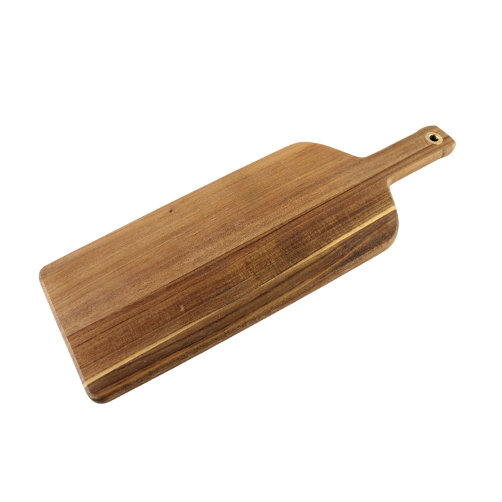 Skærebræt i Flaskeform m 2 osteknive( 45x15,6x1,5cm)