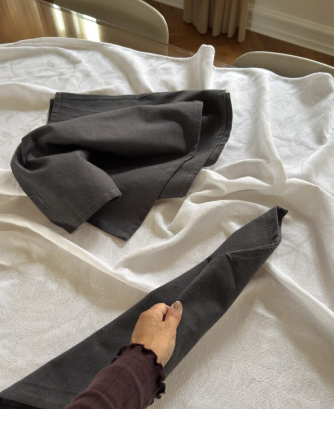 Stofserviet i Grå DENI (40x40cm)