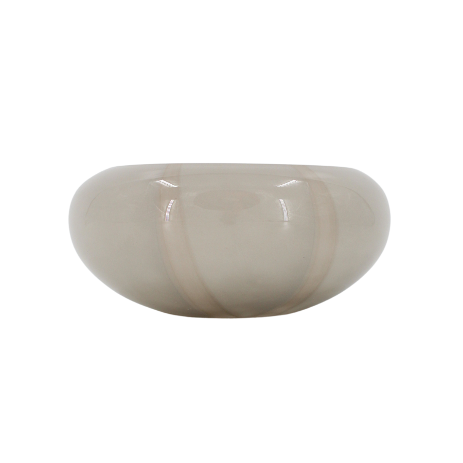 ANKE Skål (17,9x7,3cm) Lysegrå m Stribe