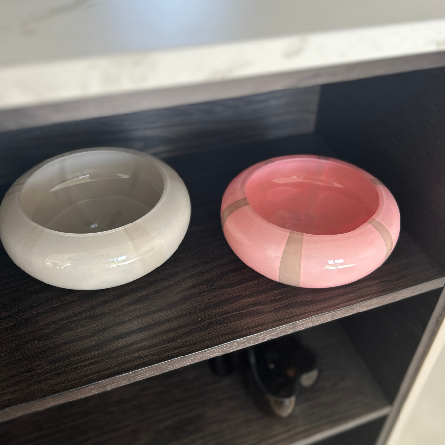 ANKE Skål (17,9x7,3cm) Lysegrå m Stribe