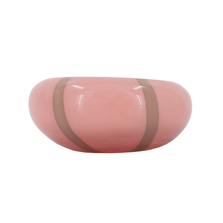 ANKE Skål (17,9x7,3cm) Lyserød m Stribe