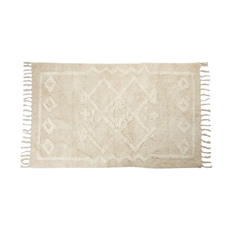 Speedtsberg Tæppe m. Frynser 60x90cm. Natural