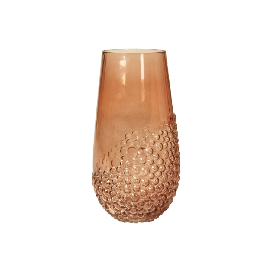 Speedtsberg Vase m. Bobler Ø13x25cm. Dark Rose
