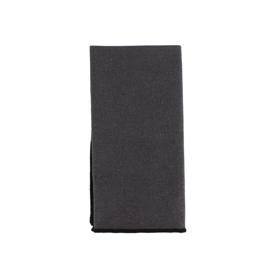 Stofserviet ( 40x40cm) Grå m. Sort Kant
