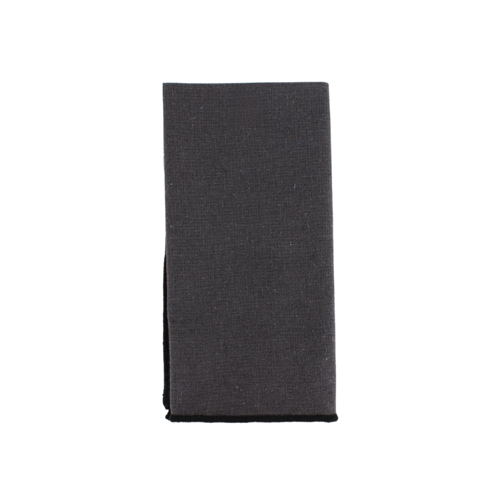 Stofserviet ( 40x40cm) Grå m. Sort Kant