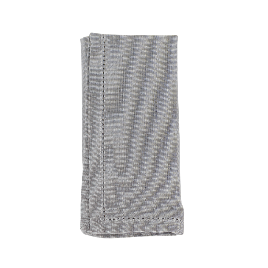 Stofserviet m.Hulsøm( 45x45cm). Mørkegrå