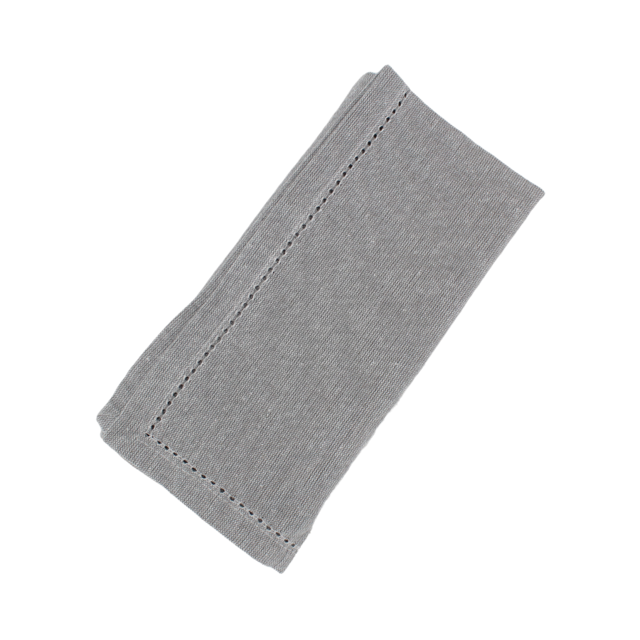 Stofserviet m.Hulsøm( 45x45cm). Mørkegrå