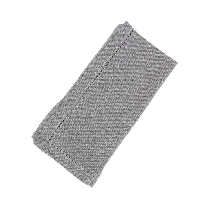 Stofserviet m.Hulsøm( 45x45cm). Mørkegrå