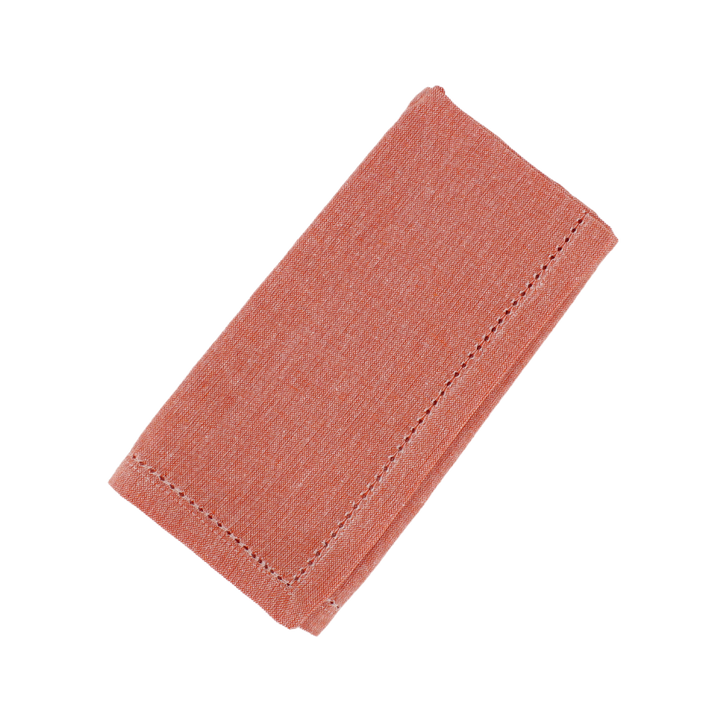 Stofserviet m.Hulsøm( 45x45cm). Orange