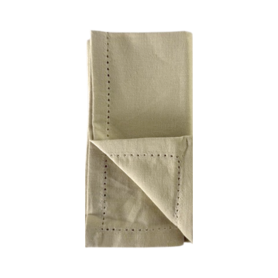 Stofserviet m. Hulsøm (40x40cm) Beige